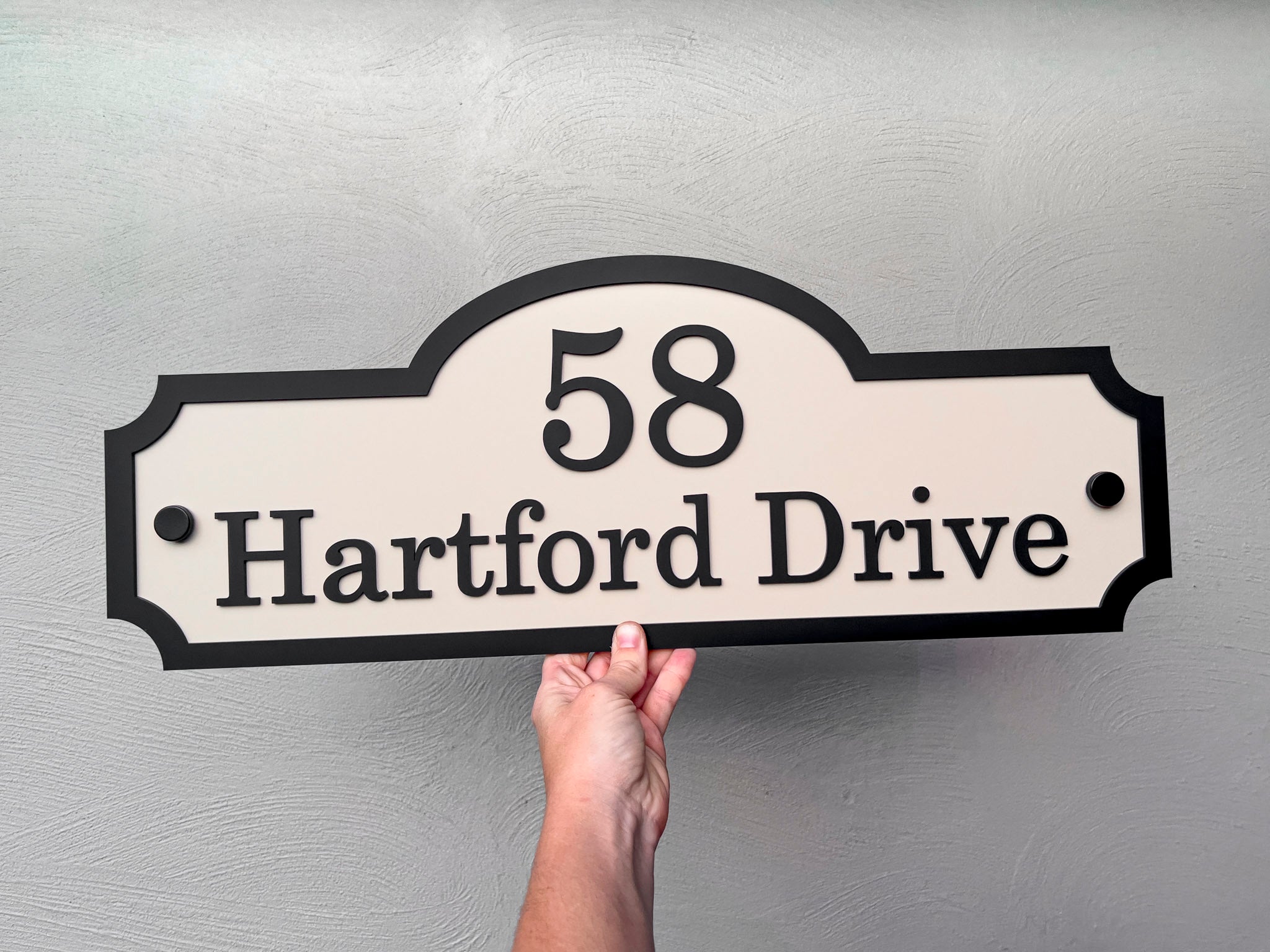 Hampton Classic Address Sign: Modern Fabulous Decorative House Plaques ...