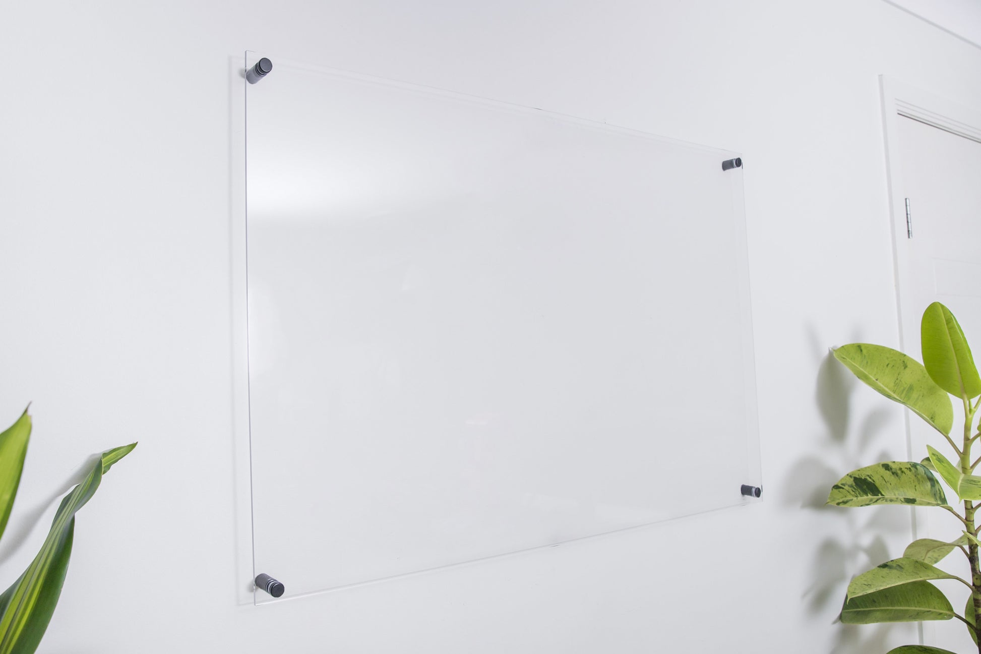 An extra large clear acrylic blank family wall calendar