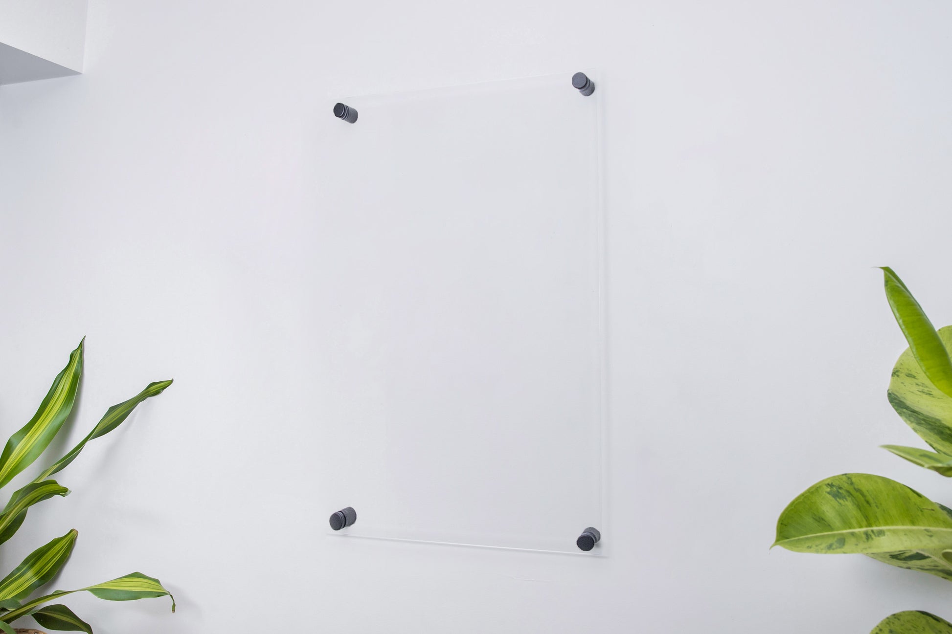 Custom made clear acrylic menu, notes, free writing board
