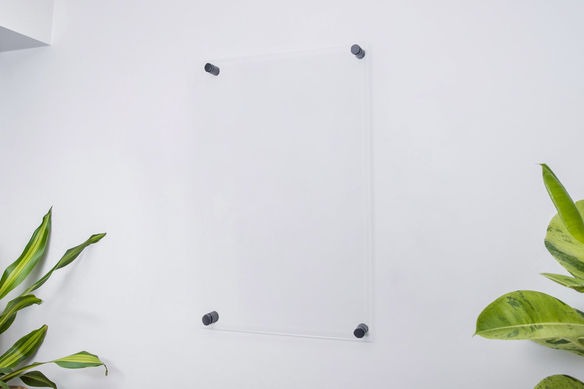 Custom made clear acrylic menu, notes, free writing board